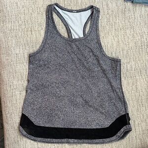 Lululemon Athletica Black and Gray Tank Top